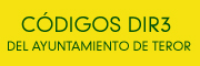 Códigos DIR3 del Ayuntamiento de Teror codigo-dir3