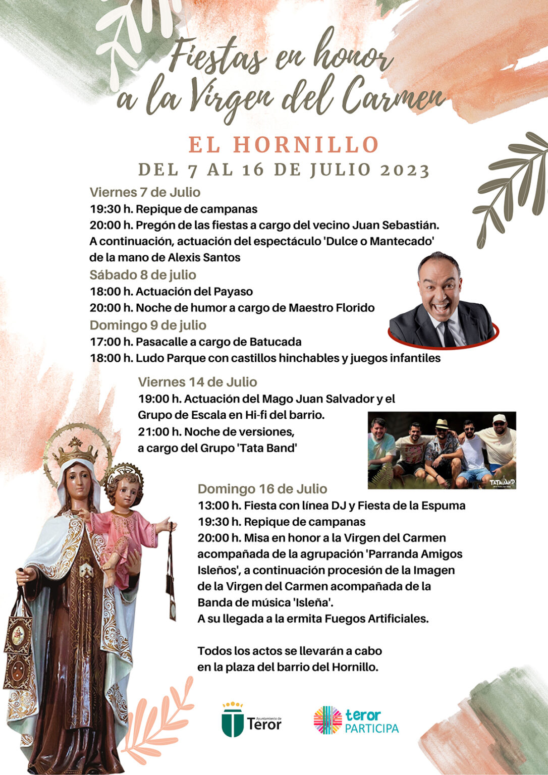 El Hornillo celebra sus Fiestas Patronales en honor a la Virgen del Carmen