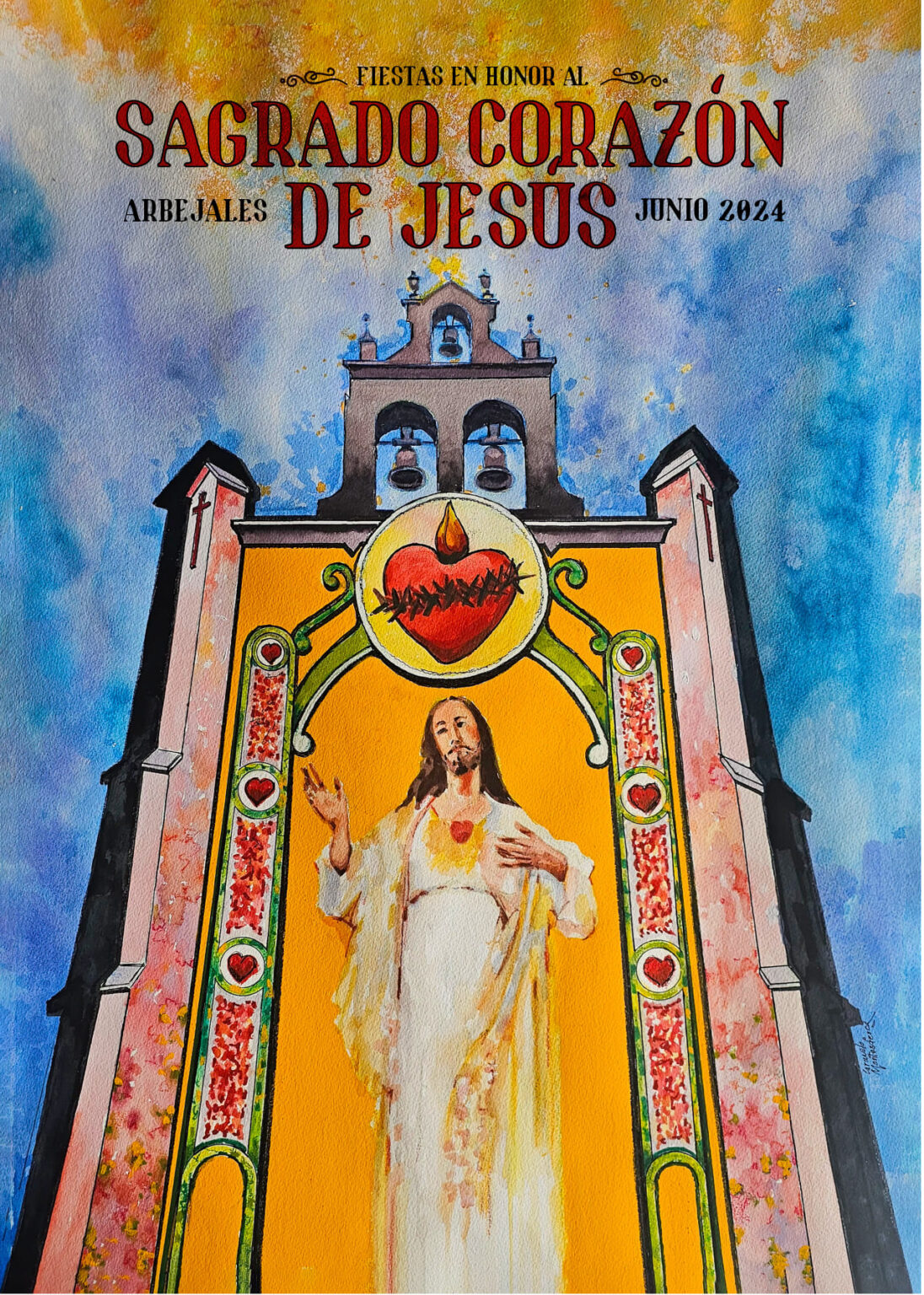 Arbejales presenta su cartel y programa de fiestas del Sagrado Corazón ...